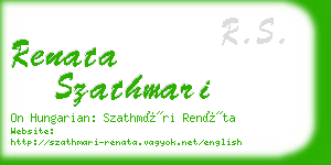 renata szathmari business card